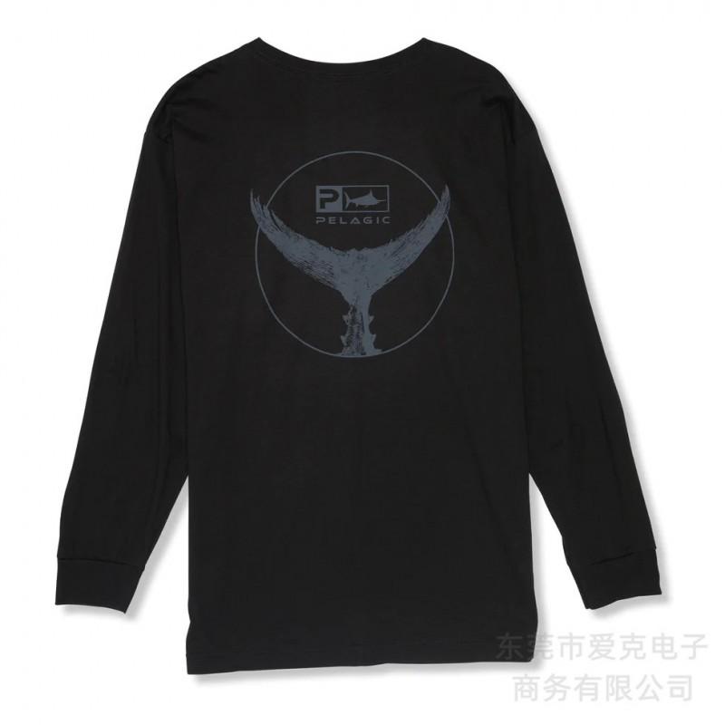 Camicia da pesca da uomo ad asciugatura rapida con protezione UV UPF 50 a maniche lunghe, traspirante, per sport all'aperto, ciclismo