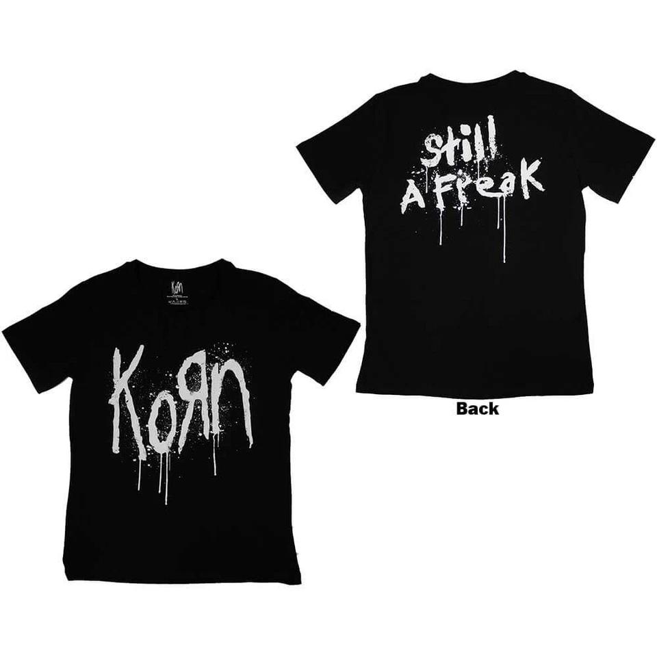 

Korn Ladies Slim Fit T-Shirt: Still A Freak (Back Print) OFFICIAL NEW 4XL