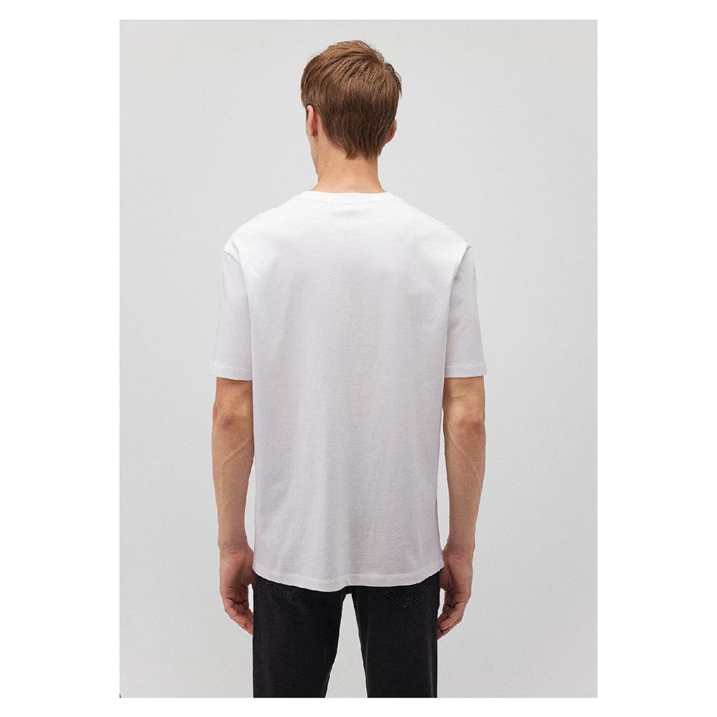 Mvjns Printed White T-shirt Loose Fit 0612155-620