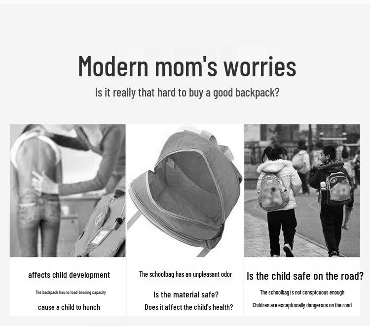 Kids' Cartoon Print Lightweight Backpack with Spine Protection - Ideal for Kindergarten To Elementary School