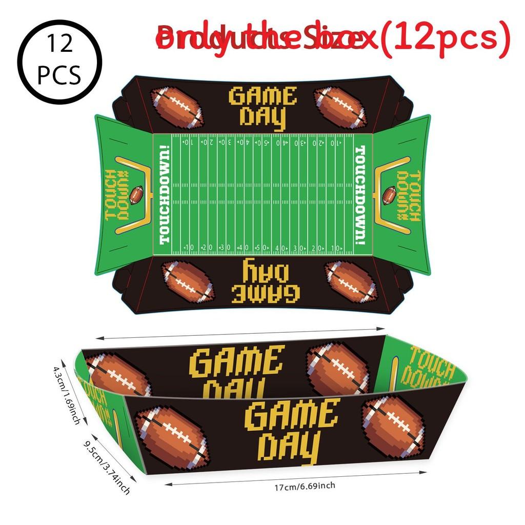 Super Bowl Rugby Snack Container With Sports Design For Birthday And Holiday Celebrations Super Bowl