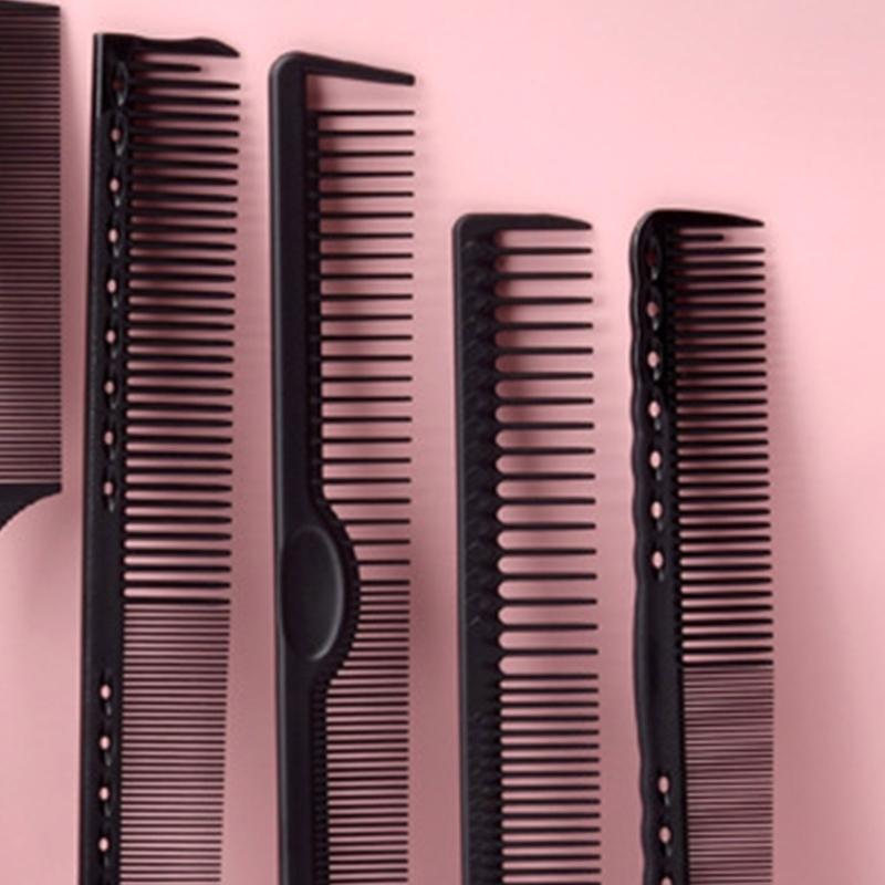 Static Free Resin Hair Comb For Precise Flat Top Cut Smooth Design Suitable For Most Hair Types