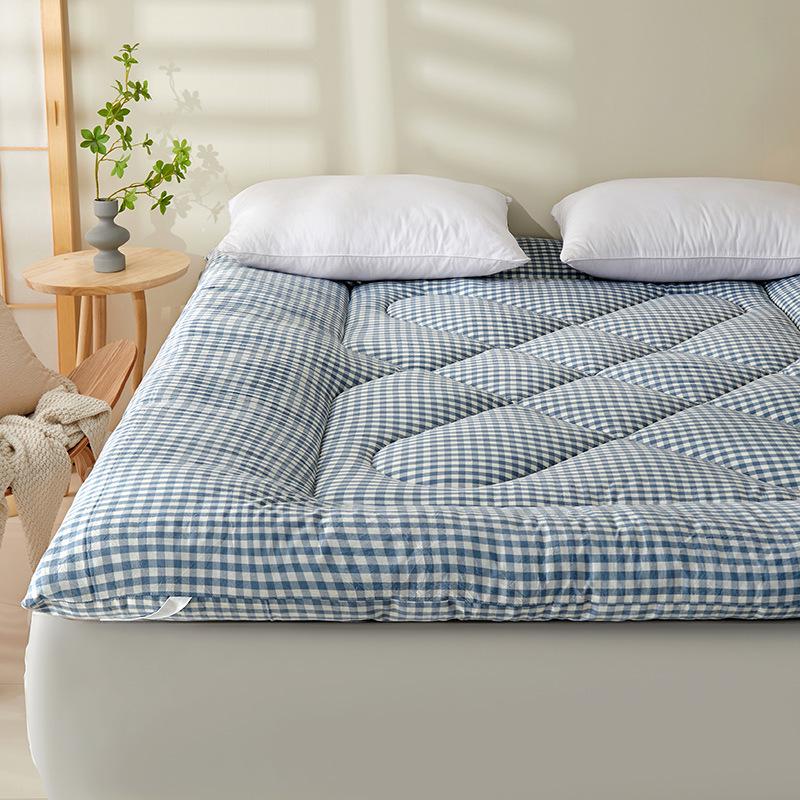 2025 Baumwoll-Matratzenauflage: Weiche, dicke, gesteppte Matratzenauflage für Einzelbetten - Ideal für Studentenwohnheime und Zuhause