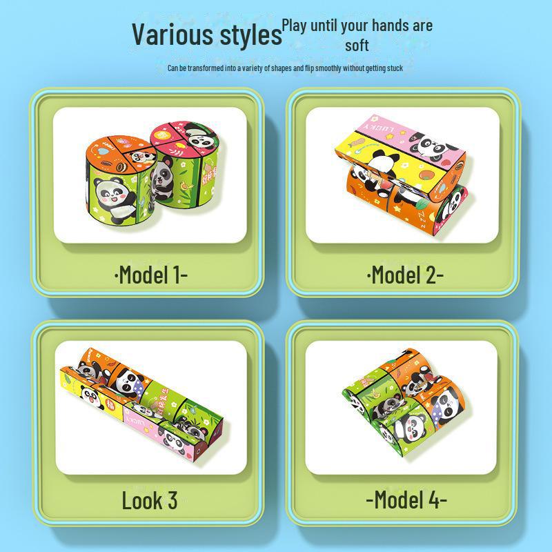 Panda Magic 3D Infinite Folding Cube - Children's Educational Geometric Toy