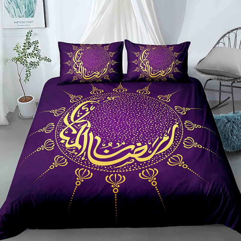Cartoon Crescent Moon Bedding Set Twin Queen King Size Duvet Cover With Pillowcase Children Bedroom Quilt Cover Set Polyester