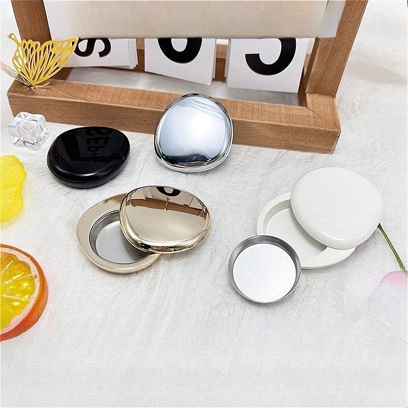 Zinc Alloy Solid Perfume Container, Rotary Open Close Travel Balm Box, Refillable Portable Cosmetic Case