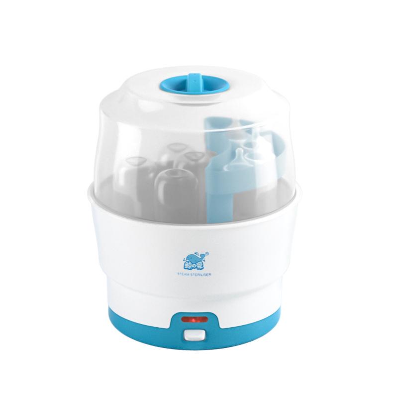 Whale Love Baby Bottle & Nipple Sterilizer - Anti-Dry Burn Steam, PP Material