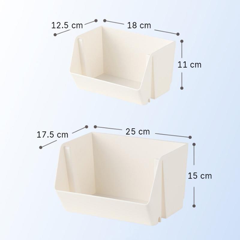 Wall-Mounted Japanese-Style Stackable Multi-Layer Storage Box Desktop Sundries Storage Box Bathroom Storage Box