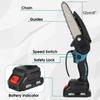 6 Zoll 88VF 3500W Mini-Elektrokettensäge mit Batterieanzeige, wiederaufladbares Garten-Astsäge-Holzbearbeitungswerkzeug für Makita 18V-Batterie