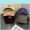 Retro Color Solid Letter Soft Top Fitted Cap Sunshade Ventilation Men Women