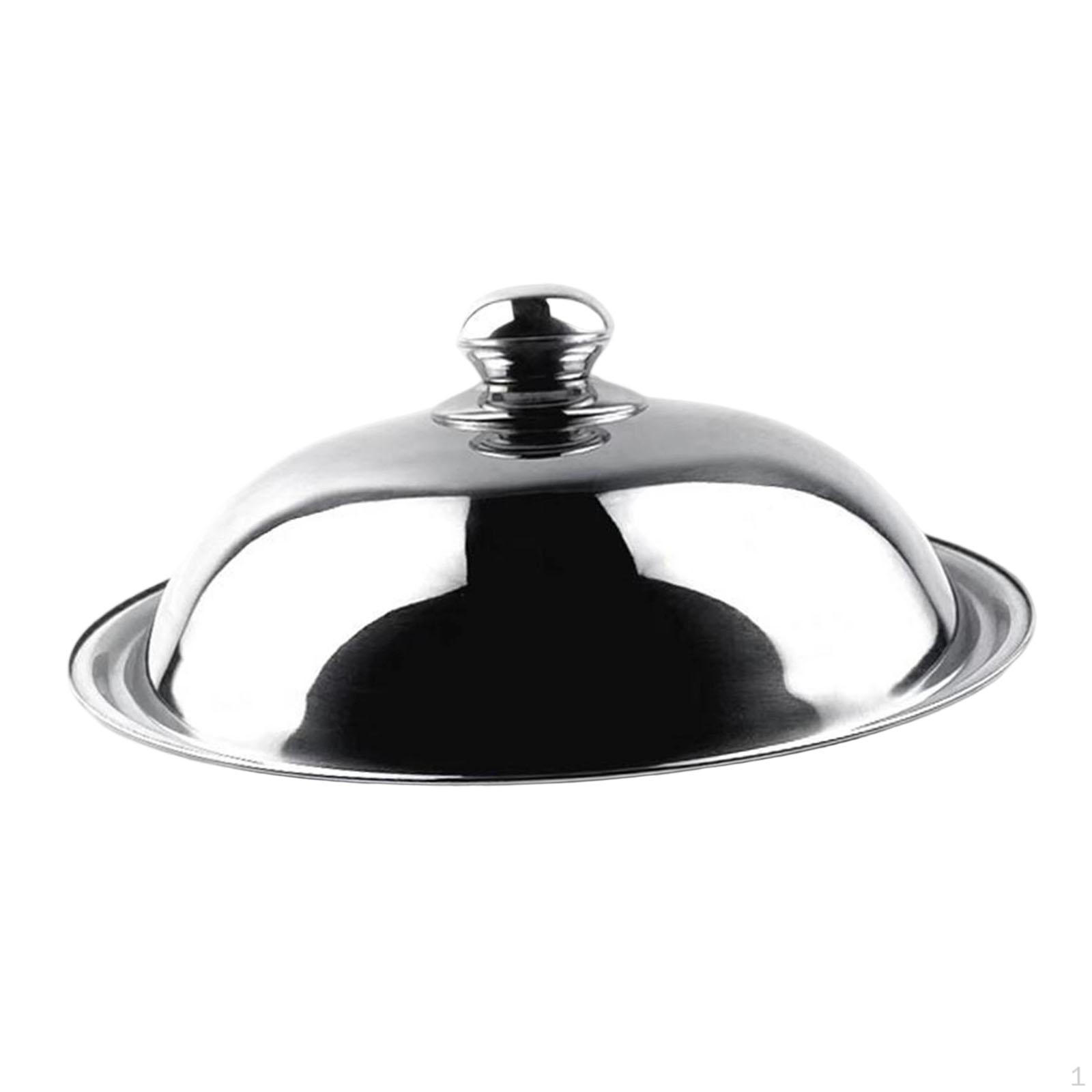 Сменная крышка для кастрюли Легко чистить Круглая Легкая Металлическая Жаростойкая Универсальная для сковороды 34cm