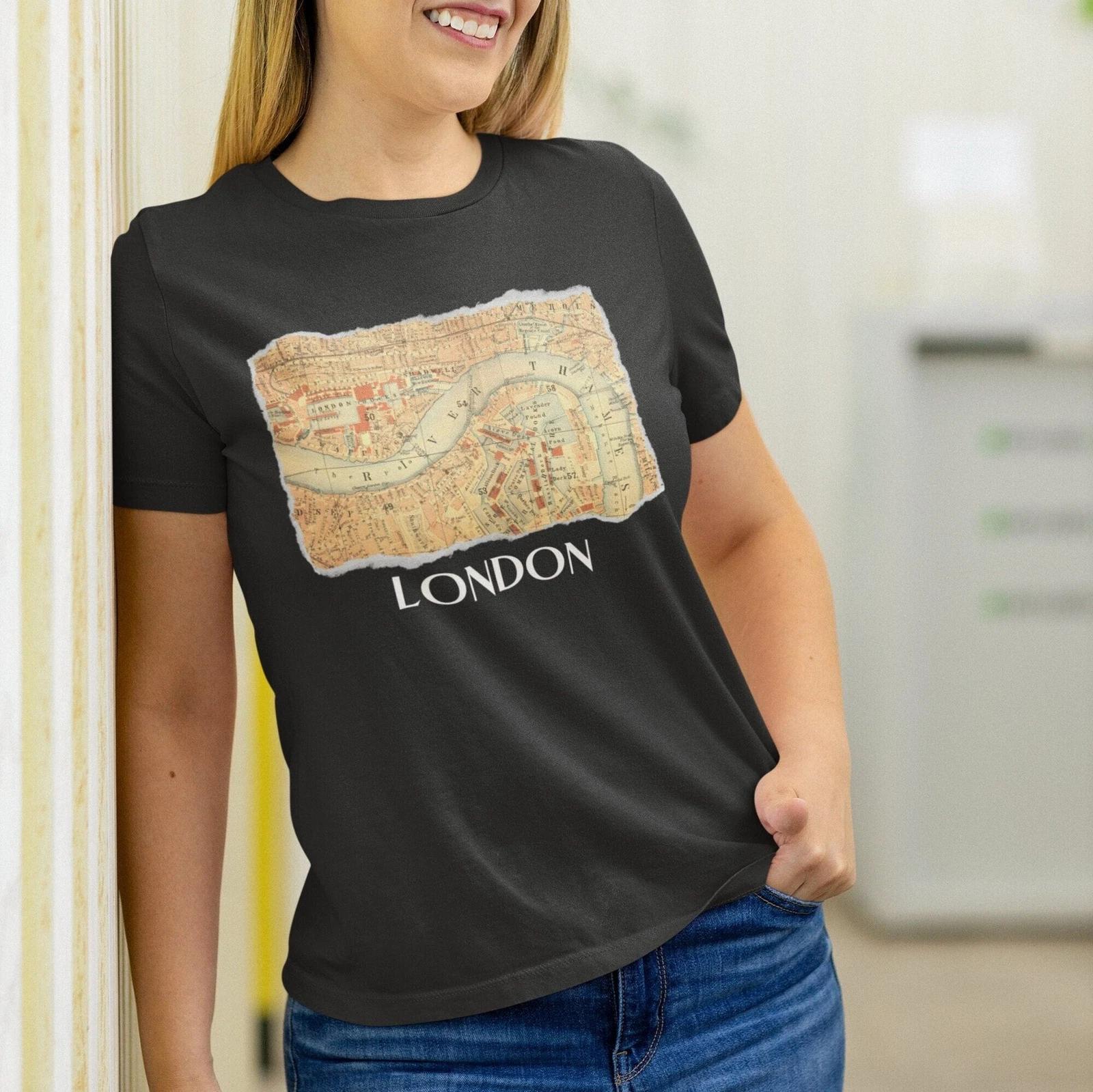 London Map Shirt, England 2XL