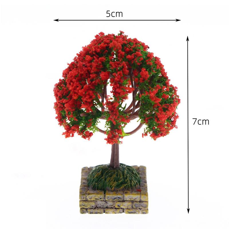 1Pcs 1:12 Miniature Orange Tree Landscape Garden Decor Accessories For Dollhouse Decoration