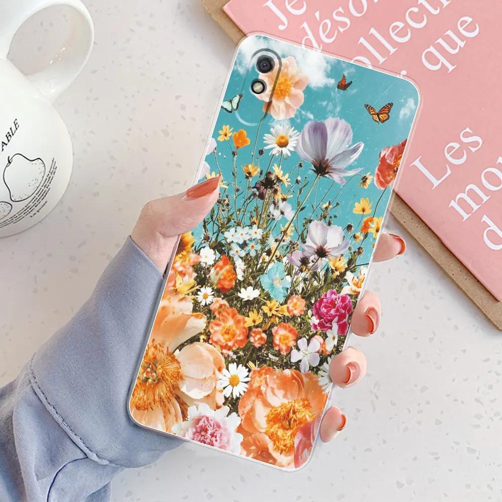 

For Xiaomi Redmi 9 9C NFC 9A 9AT Case Cover Girls Fashion Phone Fundas Redmi 9C 9A Soft Silicone Clear Case For Xiaomi Redmi 9 Redmi 9A