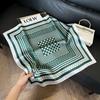 New old money wind chain neck scarf women's commuting versatile soft silk scarf neck protection shawl outer scarf