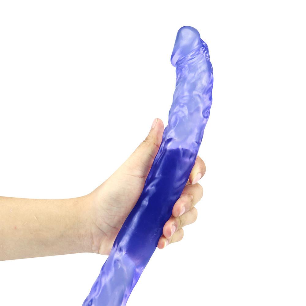42 Doppelkopf-Dildo, langer, realistischer Dildo, doppelseitiger Dildo, flexibler großer Penis für Frauen, Masturbator, Sexspielzeug für lesbische Erwachsene