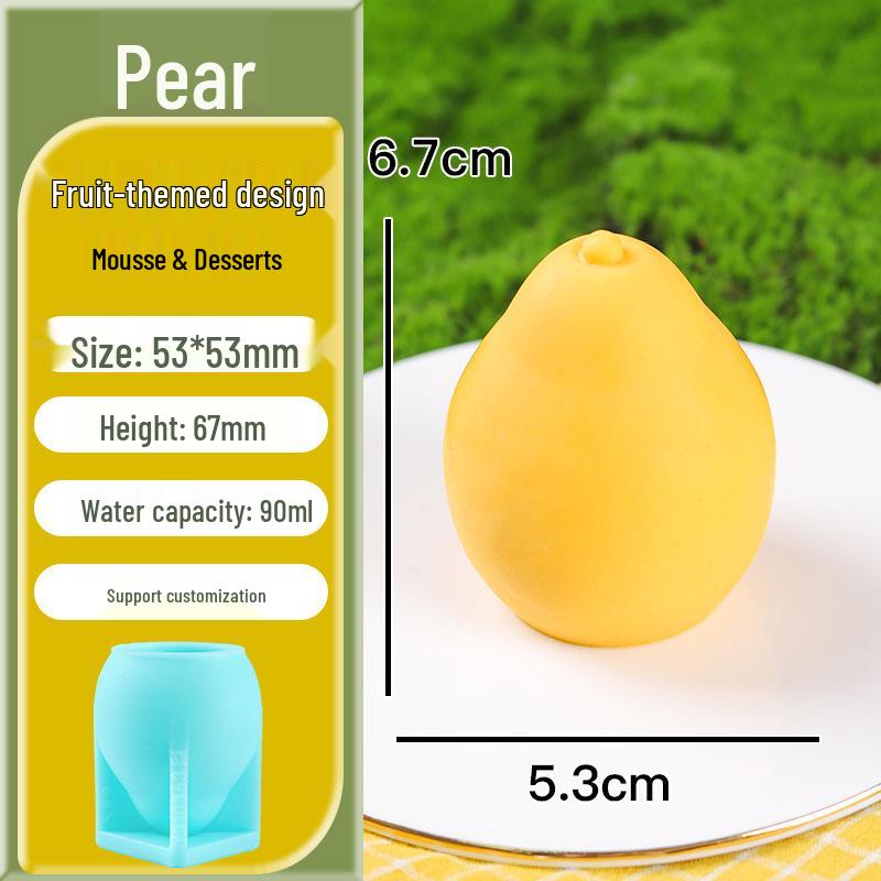 

3D Mini Fruit Popsicle Mold - Mango, Peach, Lychee, Strawberry, Cantaloupe, Orange