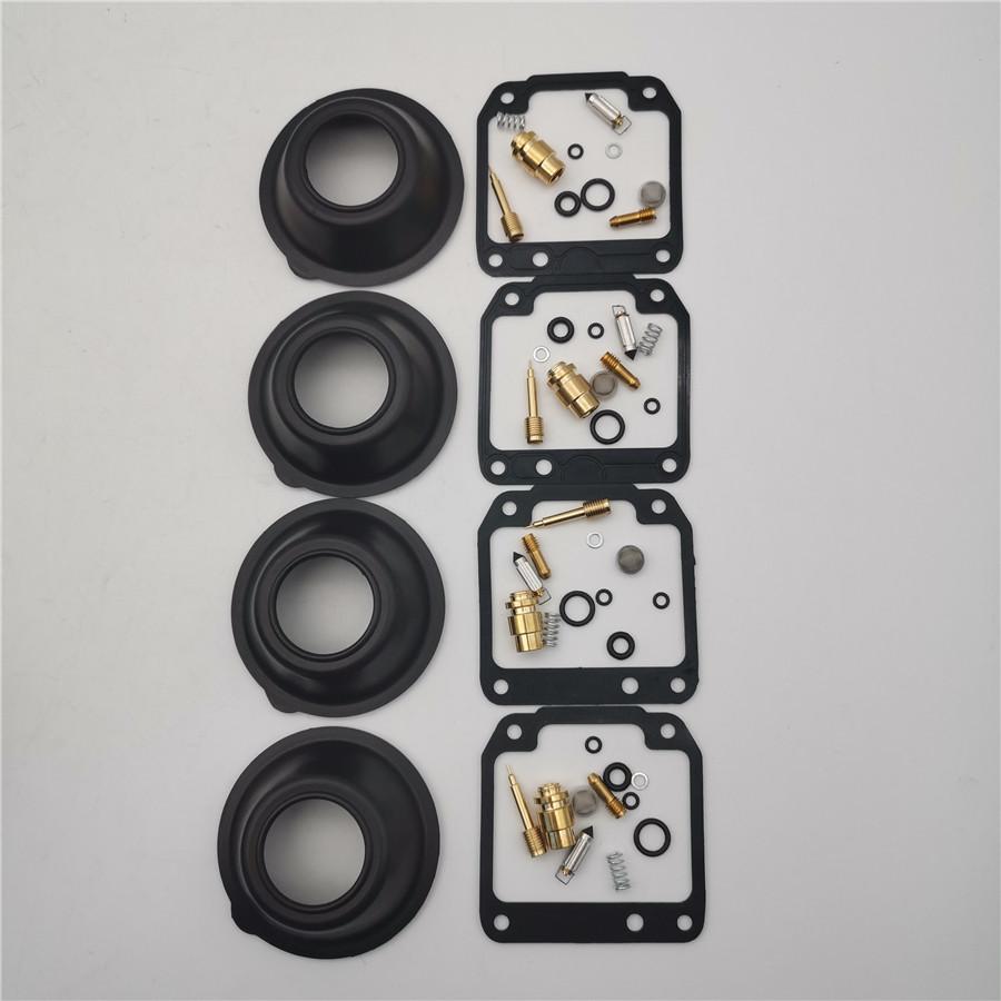 4 Set Carburetor Rebuild Kit w/ Diaphragm For Yamaha Maxim XJ550  XJ 550 1981-83