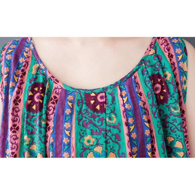 XITAO Print O-neck Dress ZMY1091