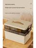 Portable Large-Capacity Multi-Layer Medical Storage Box for Family Use