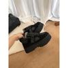 Henan Sangpo Snow Boots Winter New Mel Women's Thick-soled Fur Integrated Warm Cowhide Casual Shoes Snow Shoes