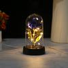 Small gold foil rose luminous led light ornament creative Christmas Valentine's Day gift night light