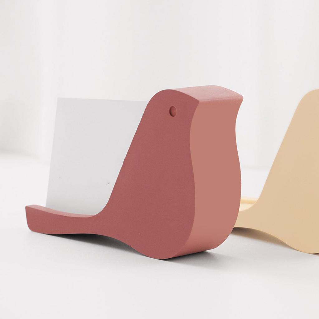 Kreativer Kartenhalter in Vogelform Silikonform Heim Büro Dekorative Formen Silikontextur für Zement- und Harzhandwerk