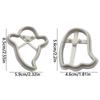 2PCS Ghosts Shapes Halloween Cookie Cutters Set Kitchen Accessories Reusable Cookie Cutters Plastics DIY Cookie Baking Mold