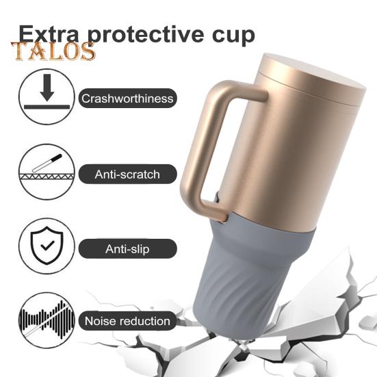 Silikonový kryt šálku pro botičku pohárku 30/40 Oz Potravinářský opakovaně použitelný odolný chránič dna bez BPA