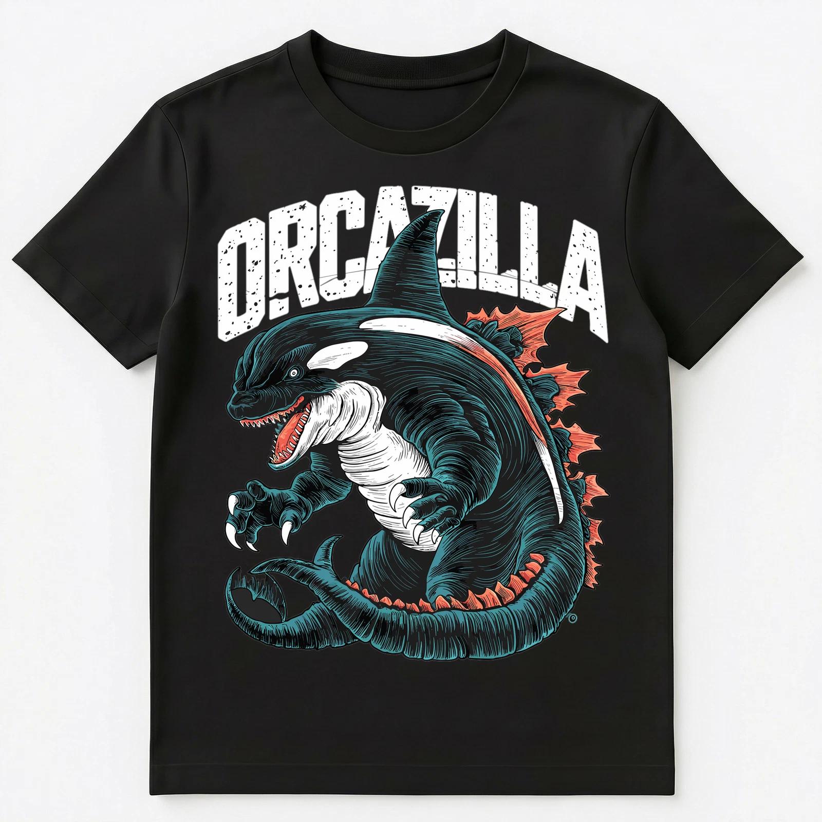 Funny Orca Orcazilla Unisex T-Shirt L
