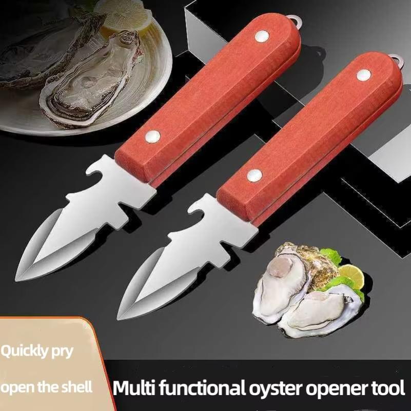 Austernmesser Scharfkantiges Austernöffner Werkzeug Schalentieröffner Edelstahl Muschelöffner für Austern Muscheln Kugelfische Krabben Schalen