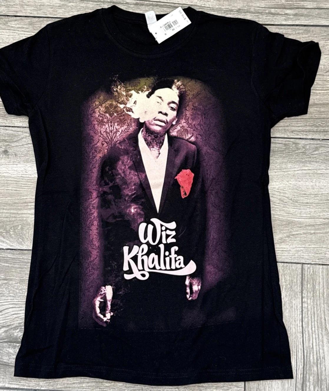 

Wiz Khalifa 2010 Juniors 100% Cotton T-shirt Mens Tees Top New old Stock Size Large 4XL