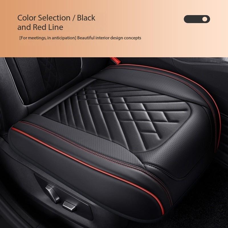 Leather Car Seat Cover Universal Front Seat Protector Seat Cushion For Ford Fusion, Ssangyong Actyon Sport, Jaguar 7, Jaguar XE