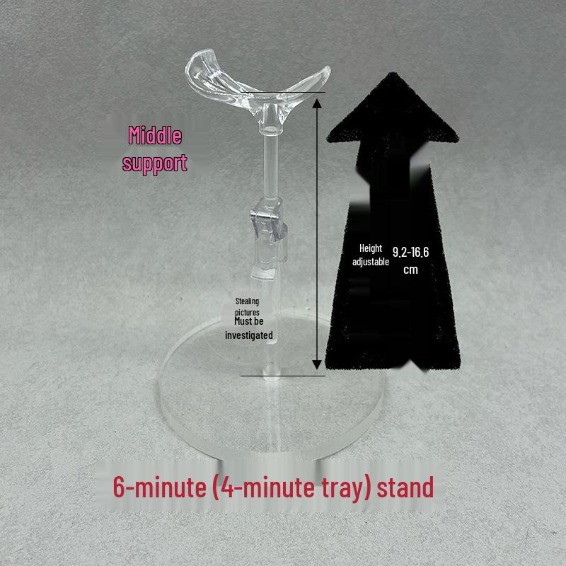 Adjustable Stainless Steel Doll Stand for 30cm to 60cm BJD Dolls with Multiple Support Points