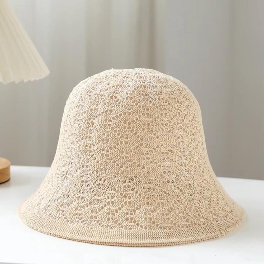Casual Double Layer Bucket Hat Foldable Sun Protection Beach Cap Sun Hat Beach