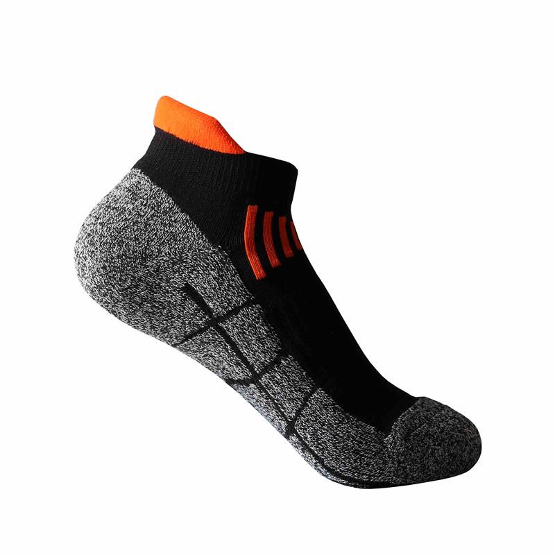 Women's Color Block Anti-Wear Thickened Sport Socks - Breathable Mesh Terry Short Crew for Running