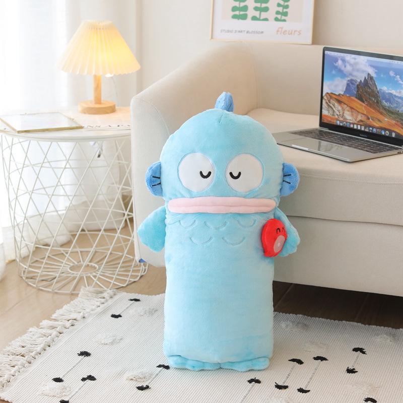Creative Long Throw Pillow: Cute Ugly Fish Monster Plush Toy for Home, Bedroom, or Sofa 35x62 cm