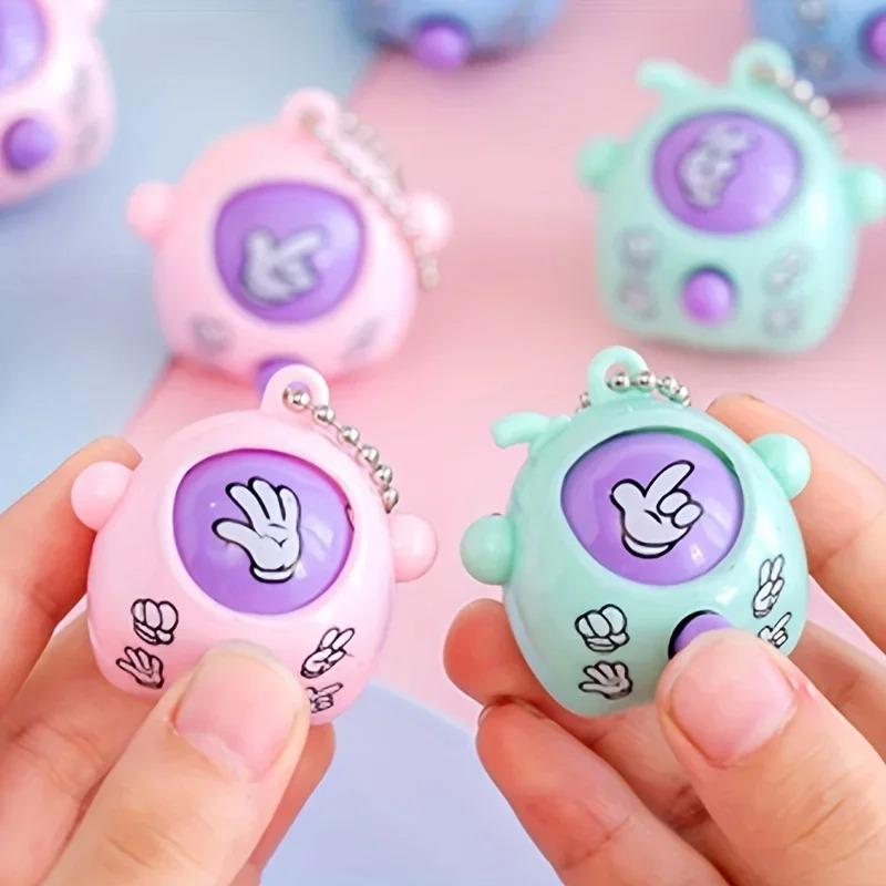 Creative Hand-Held Fair Duel Mini Stone Scissors Cloth Key Chain Pendant Toy Birthday Party Gift Candy Package Wedding Gift