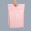 White Handheld Pink Waterproof Clothing Packaging Bag