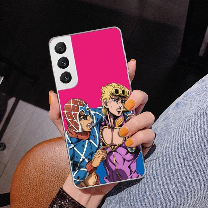 

JoJo s Bizarre Adventure Golden Wind Phone Case For Samsung Galaxy S24 S25 Edge S26 Ultra S23 S22 S21 Plus S20 FE + Personalized Samsung S24 FE