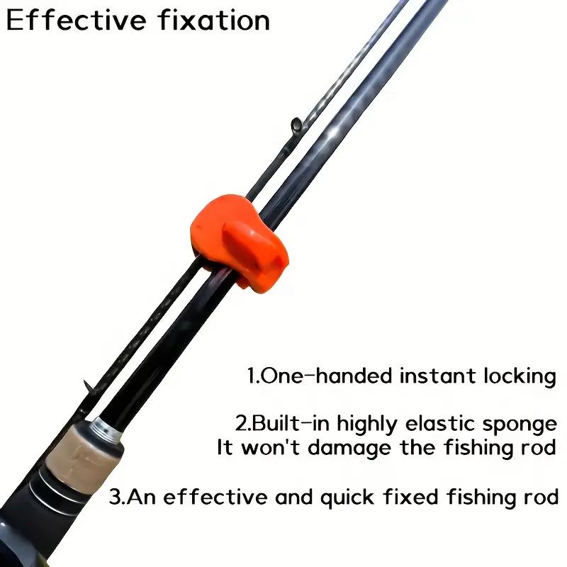 2-8Pcs Quick-Attach Fishing Rod Clip-Tool-Free -Hand Holder For 2-Piece Freshwater Rods, Secure Grip Tackle Organizer Anti Slip