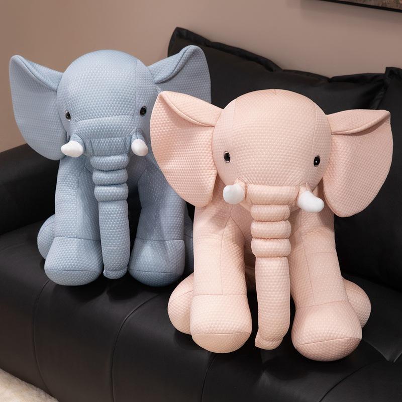 Cute Soft Ice Silk Elephant Doll Plush Toy Cute Baby Elephant Doll Child Sleeping Soothing Doll