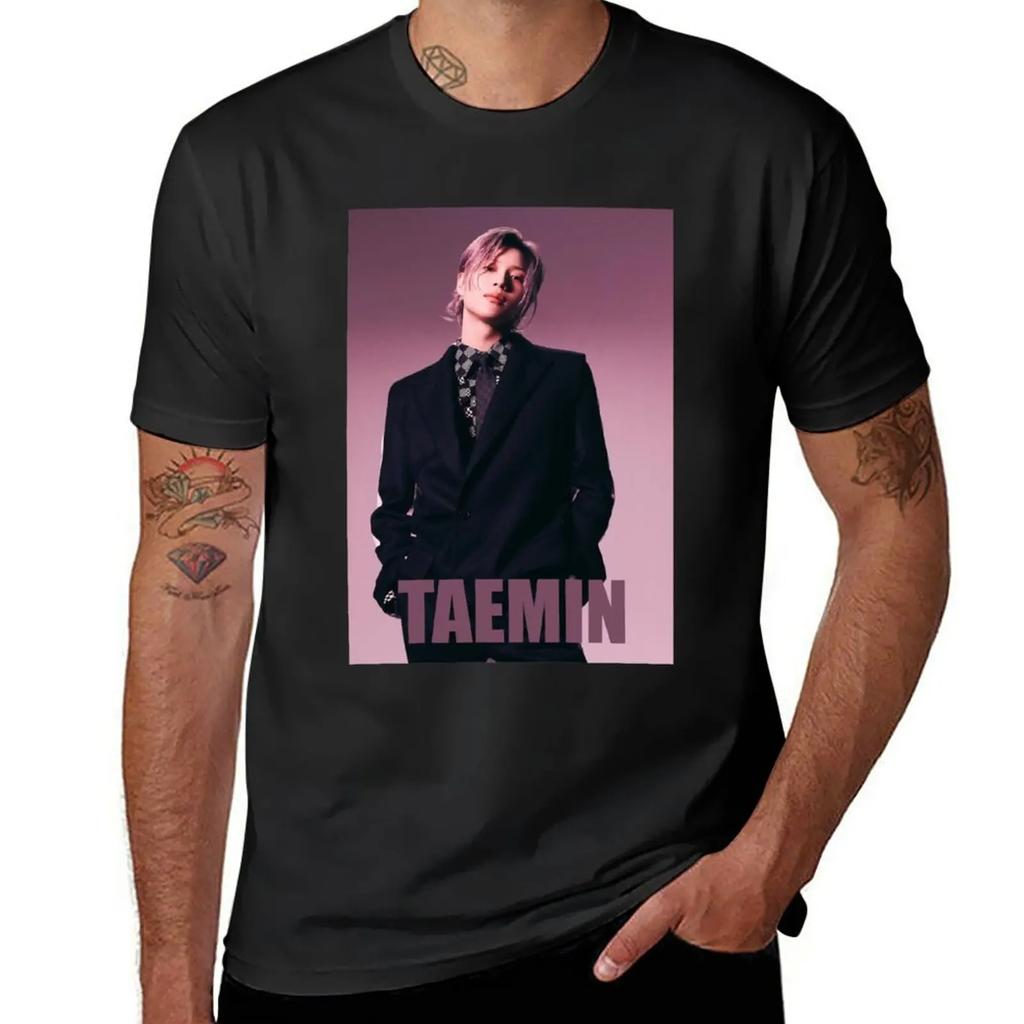 TAEMIN ADVICE T-Shirt animal prinfor boys aesthetic clothes Blouse clothing
