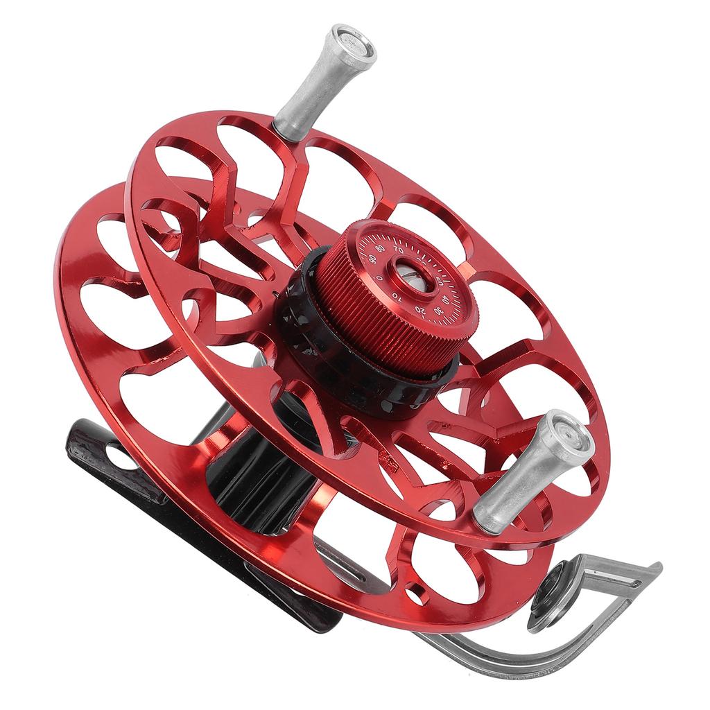 Fishing Gear Fishing Reel Portable Multifunction Allmetal Wind Wheel(Blue )