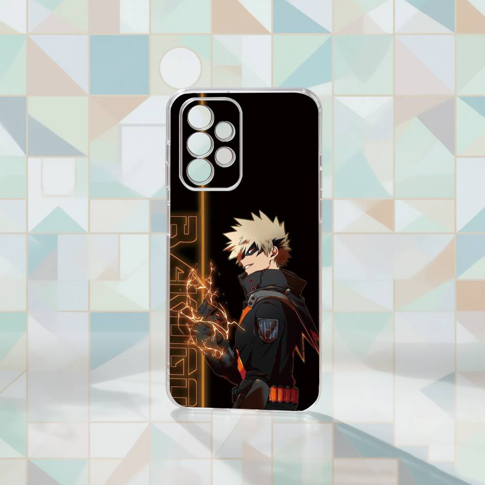 

Чехол для телефона My Hero Academia Кацуки Бакуго для Samsung S25, S24, S21, S22, S23, S30, Ultra, S20, Plus, Fe Прозрачный чехол Samsung S225G