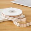 10yards/Roll Wave Edge Candy-Colored Plaid Ribbon 1CM Lace Checkered DIY Hair Accessories Gift  Cake Box Decor Bouquet Bow