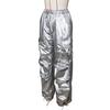 European & American Women's Fashion Casual Long Pants with Solid Color & 3D Pockets