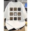 Cat Women Men T Shirt Streetwear Cotton Oversized Tee Short Sleeve Unisex All Season Vintage Loose Top