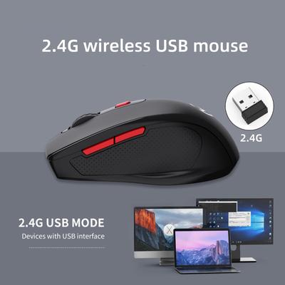 2.4G Wireless Mouse Game USB Charge 1600DPI Adjustable Gaming Mouse Mice For PC
