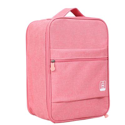 Aufhängbare Faltbare Schuhtasche Groß Wasserdicht Tragbar Multifunktionale Schuhaufbewahrung Reisetasche Rosa